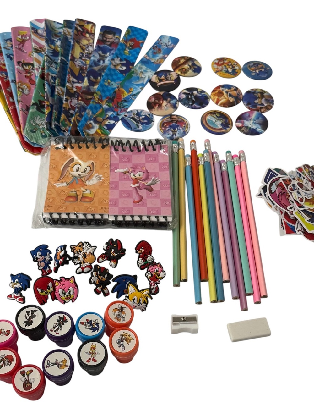 Kids Accessories Stationery Set with Colorful Pencils & Character Notebooks